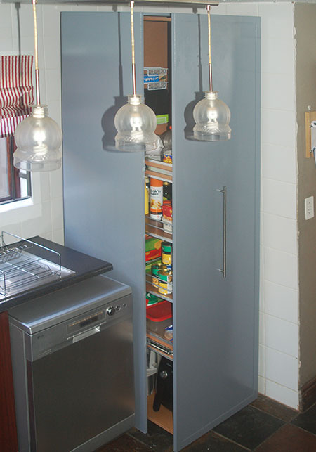 pullout pantry for kitchen storage