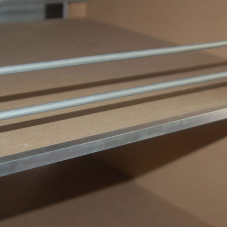 aluminium edging for shelves