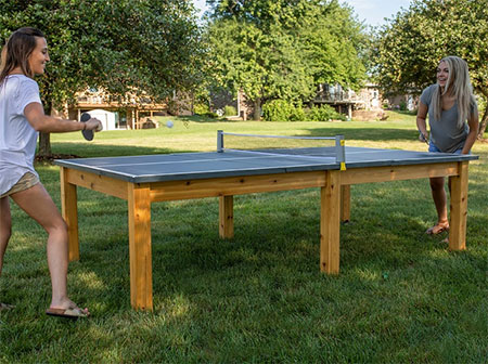 make a ping pong table