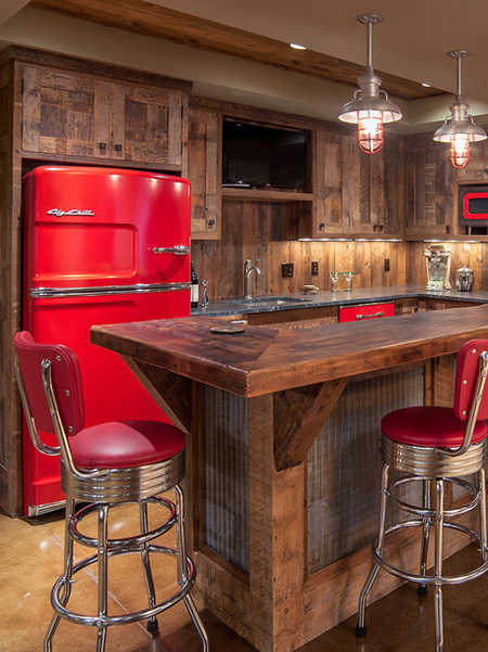 ideas for rustic home bar