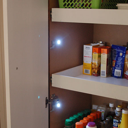 add gelmar pantry light to pantry or cupboard