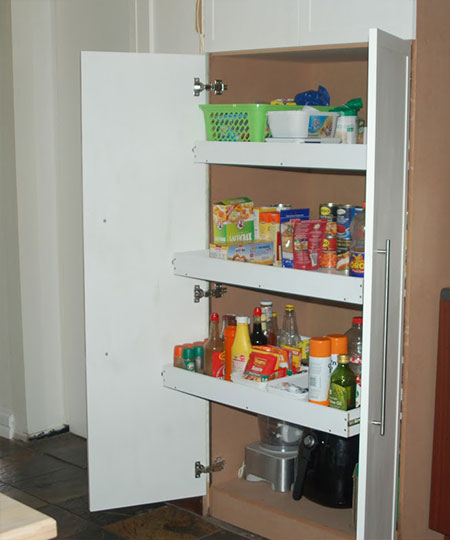 step by step Pullout Pantry for a Kitchen