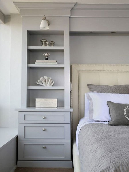 use the space around the bed head