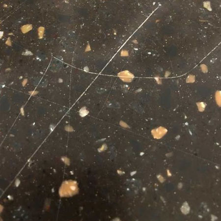 remove scratches in laminate countertop