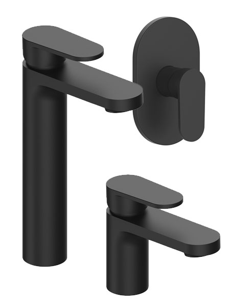 Black taps open up a wide spectrum of design possibilities for bathrooms