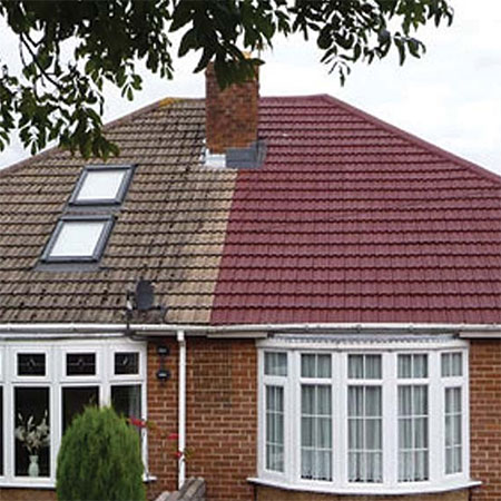how to paint roof tiles