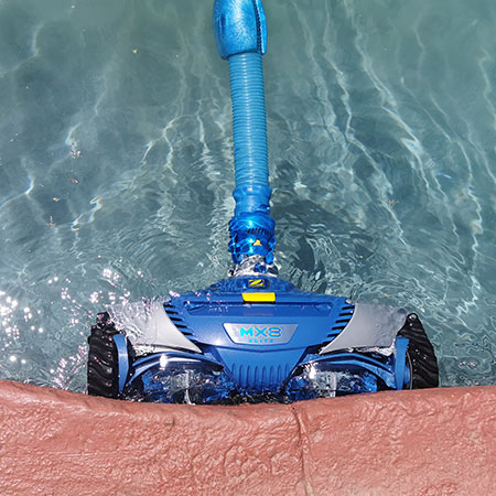 zodiac mx8 is the only pool cleaner to clean up the sides