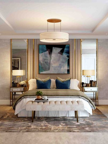 Design a Dramatic Bedroom with a Floor-To-Ceiling Headboard