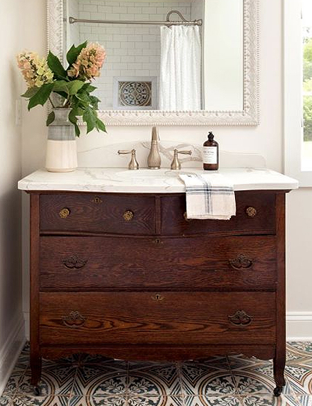 farmhouse chest of drawers sink vanity