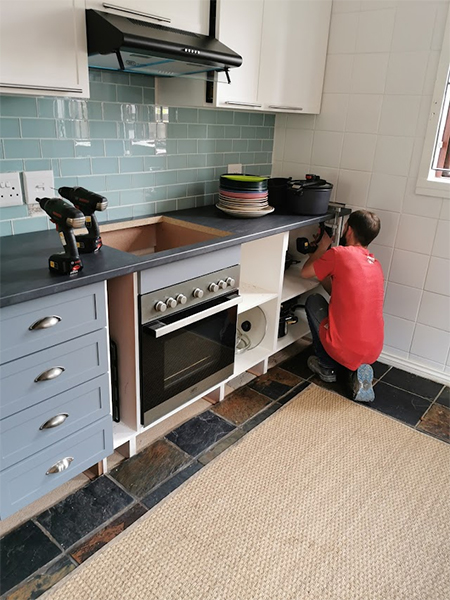 how to install kitchen cupboards