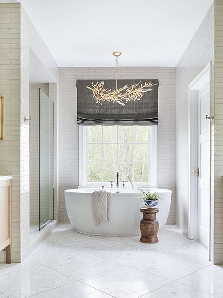 perfect window treatment for bathrooms