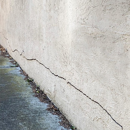 wide or horizontal cracks can be serious