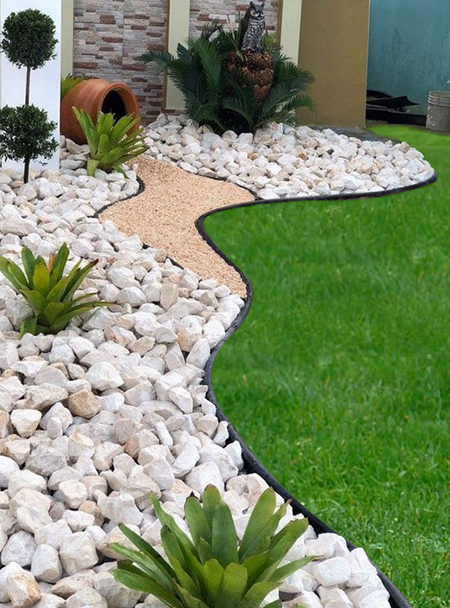use pebbles as a mulch