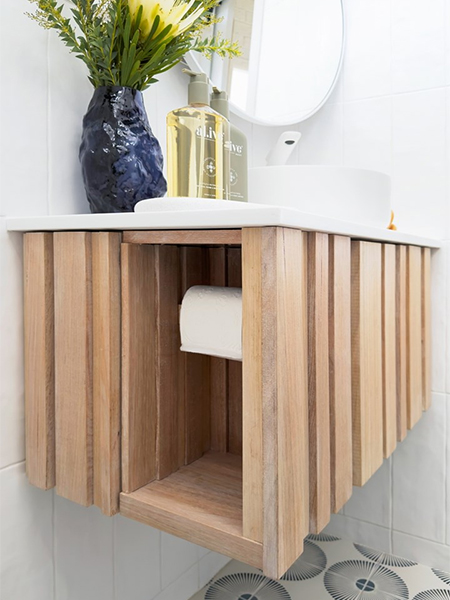 This Bathroom Vanity is Easy to Make Using Scrap Wood