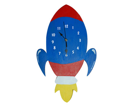 Rocket wall clock 