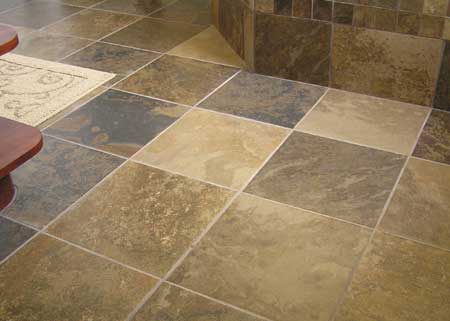 Cleaning natural stone tiles