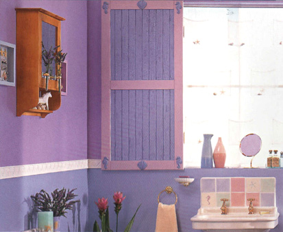 Add these painted shutters to a country or cottage style bathroom