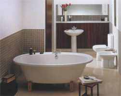 If you opt for a neutral scheme in a bathroom, avoid ending up with a bland collection of washed-out beiges