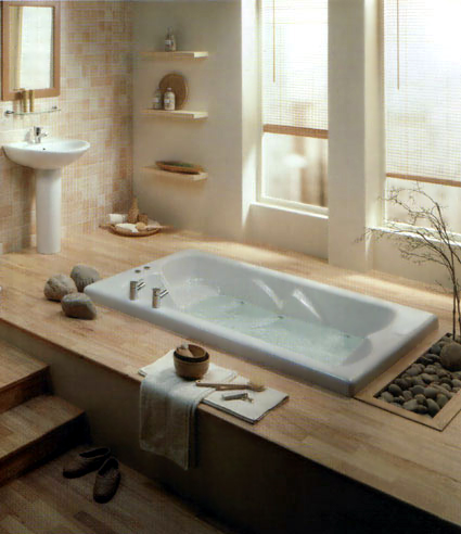 Calm, refreshing and stylish, a Zen theme is light and natural with lots of pale wood, white walls and wide open spaces.
