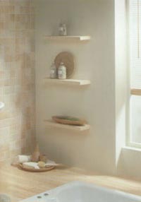 This bathroom room with its sunken bath is a real indulgence.