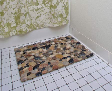 pebble bath mat