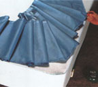 Fit a gathered bedskirt to a matress base