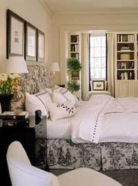 Toile, when used in a decor scheme, adds a French touch