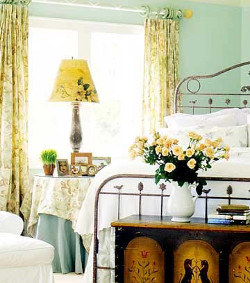Nothing says romance like flowers and piles of down-soft pillows
