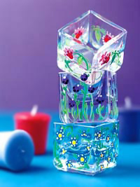 Deorative candles can be quite expensive - try your hand at decorating your own candles