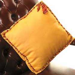 beaded cushion