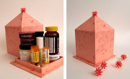 Make a cardboard pill box