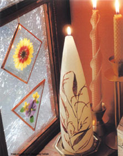Use dried flowers and leaves to create your own designs