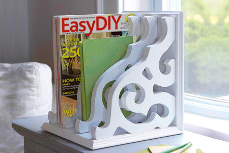 Easy DIY magazine rack