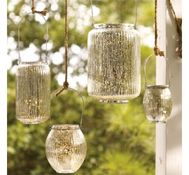 Antique mercury glassware
