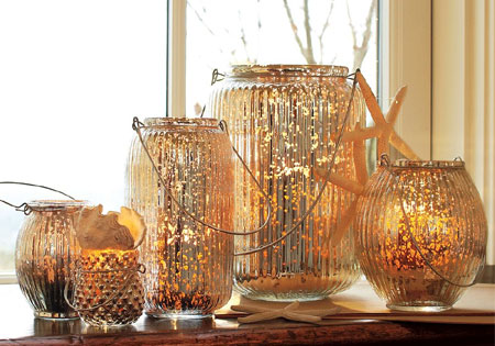 Antique mercury glassware