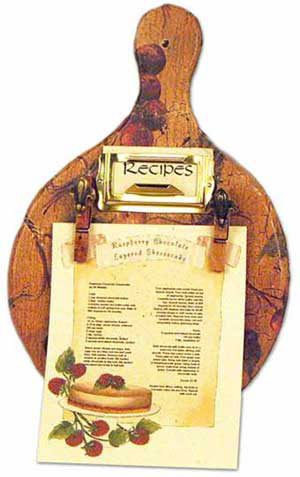 Make this wooden recipe holder