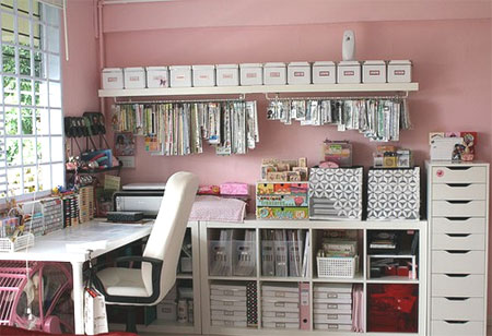 How to organise a craft room or space 