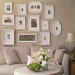 Use different sizes and shapes to create an effect