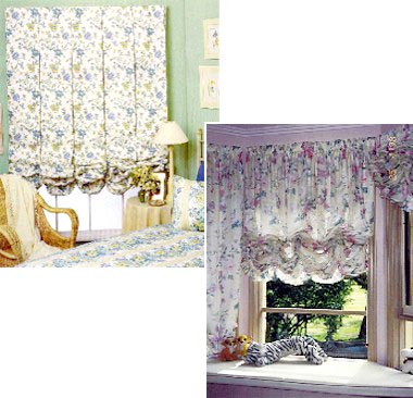 Austrian blinds allow you to create a truly romantic bedroom setting