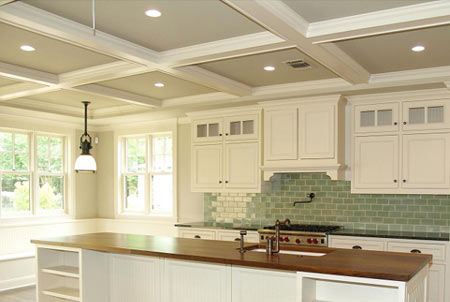 Elegance with coffered ceilings 