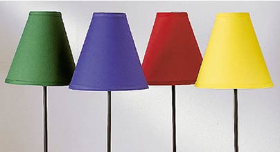 Add colour without paint colourful table lamps