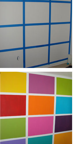 colour block for walls