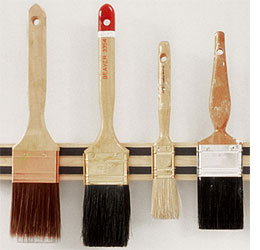 Care for and clean paint brushes 