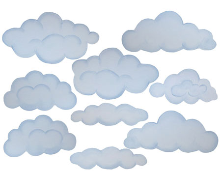 How to paint clouds on walls or ceiling 