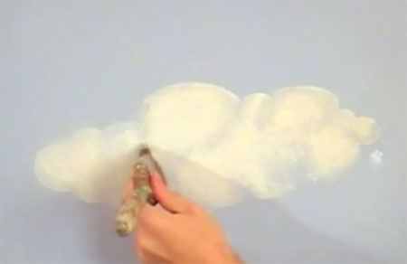 How to paint clouds on walls or ceiling 