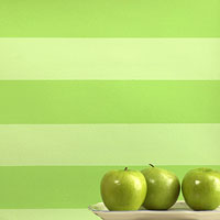 More than a simple paint effect, stripes can be used to create an illusion of width, length and height to a room