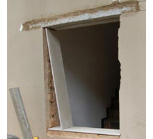 install glass brick window