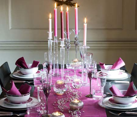 Affordable table setting ideas candles