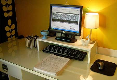 Laptop or PC monitor shelf 