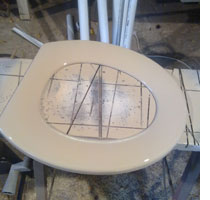 makeover for a toilet seat